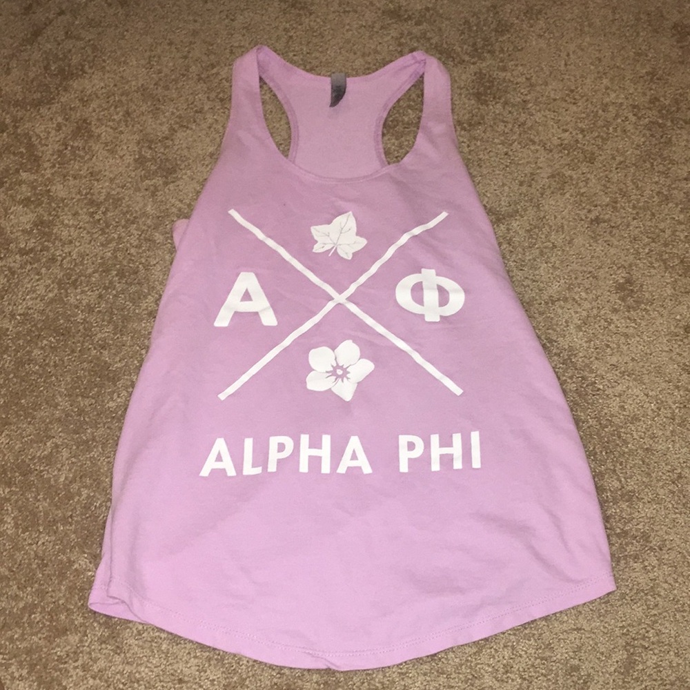 light pink alpha phi top